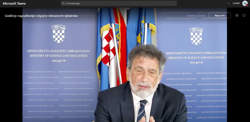 Godinje nagraivanje odgojno-obrazovnih djelatnika - Dan uitelja 2021.